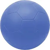 Softee schuimrubberen voetbal, blauw, 9,5 cm. Blauw, 9,5 cm