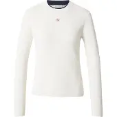 Calvin Klein Trui 'Textured Long Sleeve' wit
