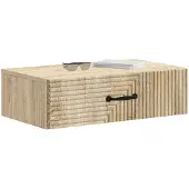 vidaXL Wandgemonteerde Zijtafel Sonoma Eiken 59 x 34,5 x 17 cm