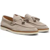 BOSS Loafers van suède met kwastje Maat 45