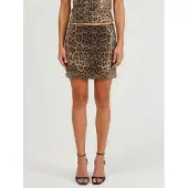 Busem Leopardprint Mini Rok met Pailletten