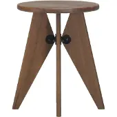 Vitra Tabouret Bois Kruk Walnoot - Krukken Massief Hout Walnut - 4055737348730
