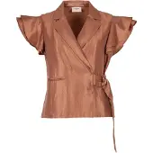 Freebird Dames Blouses F-wv-vis-pes-26-2 - Brons - Maat XS