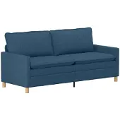 vidaXL Bank Blauw 196 x 81 x 87,5 cm Stof
