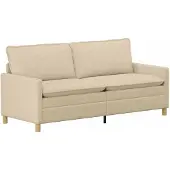 vidaXL Bank Crèmekleurig 196 x 81 x 87,5 cm Stof