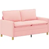 vidaXL Bank Roze 156 x 81 x 87,5 cm Stof