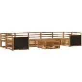 vidaXL Buiten bank set 8 st Naturel Massief Acacia Hout