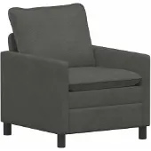 vidaXL Bank Donkergrijs 76 x 81 x 87,5 cm Stof