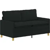 vidaXL Bank Zwart 156 x 81 x 87,5 cm Stof