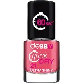 DeBBY Quick Dry Nail Enamel 21, Azalea Rose