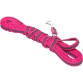 Julius-K9 antislip lijn, 5m / 14mm - met handvat - ROZE