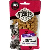 Voskes 10x Kattensnack Crispy & Crunchy Kip & Catnip 60 Gr