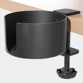 Markenlos Famanu bekerhouder, verstelbaar - aluminiumlegering, zwart