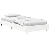vidaXL Bedframe Wit 80 x 200 cm Bewerkt hout