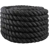 vidaXL Jute Touw 360 mm 5 m Zwart 100% Tossa jute