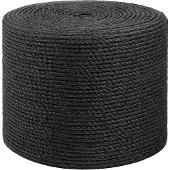 vidaXL Jute Touw 60 mm 50 m Zwart 100% Tossa jute