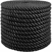 vidaXL Jute Touw 200 mm 100 m Zwart 100% Tossa jute