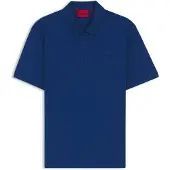 HUGO Polo van katoenpiqué met logoprint Maat L