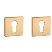 Aprile Clinder rozet vierkant 50X50X7mm Goud satijn