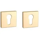 Aprile Clinder rozet vierkant 50X50X7mm Goud gepolijst