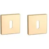 Aprile Sleutel rozet vierkant 52X52X7mm Goud gepolijst