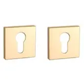 Aprile Clinder rozet vierkant 50X50X7mm Goud