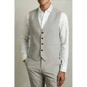 Reiss Check Waistcoat Grey Size: 38 | Waistcoats Outlet | Heren | Grijs
