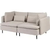 Beliani EGERIS - Tweezitsbank - Beige - Polyester
