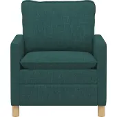 vidaXL Bank Donkergroen 76 x 81 x 87,5 cm Stof