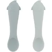 Trixie baby lepels siliconen set - eerste hapjes Mr. Shark 2-pack.
