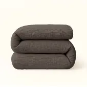 Y-NOT – Dekbed Zonder Overtrek 240x200 – Micro Mousseline – All Year Dekbed – Zacht & Wasbaar – Chocolade Bruin