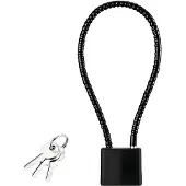 OEM Kabelslot, 28 cm (11,02 inch), zwart fietsslot met sleutel.