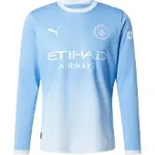 Puma Tricot 'MCFC Home' pastelblauw / lichtblauw / wit