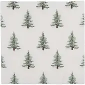 Clayre & Eef Servetten Papier Set van 20 33x33 cm Wit Papier