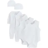 Next - Pasgeboren unisex - 6-delige babypyjama voor prematuurtjes - Wit