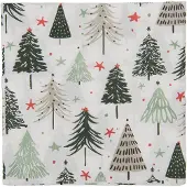 Clayre & Eef Servetten Papier Set van 20 33x33 cm Wit Papier