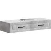 vidaXL Wandgemonteerde Zijtafel Betongrijs 87,5 x 34,5 x 17 cm