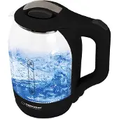 Esperanza Yukon Serie - Elektrische Waterkoker - 1,7L - Zwart - LED Verlichting