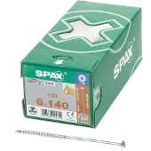 Spax 0251010601405 R 88193 m.Spitze/T-STAR Houtschroef 6 mm 140 mm T-STAR plus Staal WIROX 100 stuk(s)