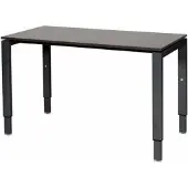 Schaffenburg Verstelbaar Bureau - Domino 120x60 logan - zwart frame