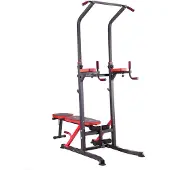 HMS PWL8324, verstelbare krachttrainingbank, 250 kg, geschikt voor sportscholen, 250 kg, zwart, rood, 2350 mm