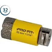 Pro-Fit Diamantboor 32 mm met geïntegreerde C&D adapter