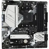 Asrock B550M Pro4 Moederbord Socket AMD AM4 Vormfactor Micro-ATX Moederbord chipset AMD B550