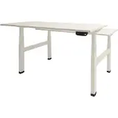 Schaffenburg Dextro Plus Duo Zit-sta-bureau Rechthoekig H-Frame 1.400 (B) x 800 (D) x 645 (H) mm Melamine