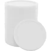Combicraft kleinere blanco plastic munten wit - Ø23mm - 100 stuks