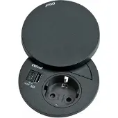 Sonstiges EVOLine Circle80 Hide, met stopcontact, mat zwart