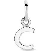The Jewelry Collection Zilver Gerhodineerde Hanger letter C 1333743