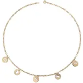 Orphelia PK-018 - Ketting amulets - Verguld metaal - 45 cm