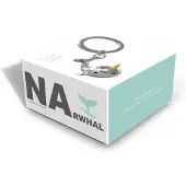 Metalmorphose sleutelhanger Narwhal - Grijs / Metaal
