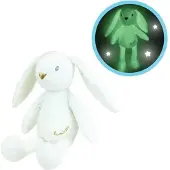 Jemini Fluffy Luminou Witte Konijn - 20 cm Knuffeldier
